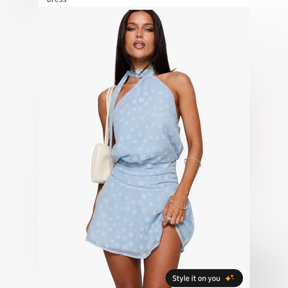Light Blue princess polly dress